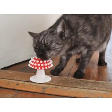 Mantar Görünümlü Kedi Kaşıma Oyuncağı – Tımar Mantarı | Catnip Uyumlu, Duvara Yapıştırılabilir
