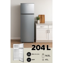 Kumtel Silver Çift Kapılı Buzdolabı 204L HTMF-210SL
