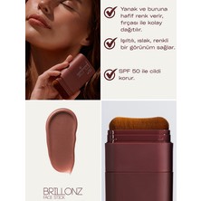 Brillonz Face Stick 50 SPF | Bronzluk Veren Işıltılı Yüz Stick | Bronze Glow Face Stick