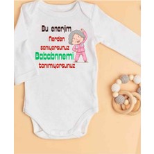 Isimli Zıbın Hediyelik Anne Baba Yazılı Zıbın