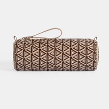 Desa Bej Monogram Desenli Kalemlik/Tıraş/Makyaj Çantası