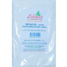 Beyaz Kil Öğütülmüş Doğal Saf Naturel 100 gr Paket