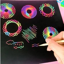 Rainbow Gökkuşağı Kazımalı Sihirli Sayfalar Çocuk Etkinlik-Scratch Art