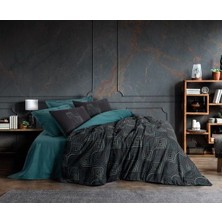 Timestart  Dark Tek Kişilik Nevresim Takımı Noche Petrol