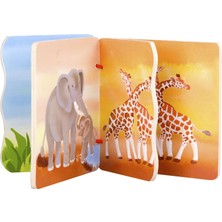 Timestart  Ahşap Hayvan Ailesi Kitabım