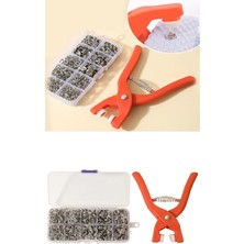 Yuvarlak Halkalı Kuş Gözü Pensesi 9.5 mm - Saklama Kutulu Bebek Elbise Çıtçıt Montaj Seti