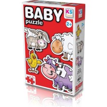 Timestart  Puzzle 4 In1 Çiftlik Hayvanları / Farm Animals