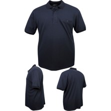 Maruf Shop Erkek Büyük Beden 115 - 175 Kilo Arası Uygun Bedenli Likralı Pike Polo Yaka Cepli Tişört