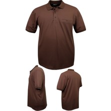 Maruf Shop Erkek Büyük Beden 115 - 175 Kilo Arası Uygun Bedenli Likralı Pike Polo Yaka Cepli Tişört