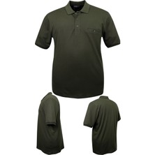 Maruf Shop Erkek Büyük Beden 115 - 175 Kilo Arası Uygun Bedenli Likralı Pike Polo Yaka Cepli Tişört