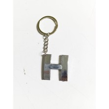Büro Ev Ofis Hediyesi Için H-Harf Plastik Krom Kaplama Plastik Çanta Süsü Anahtarlık