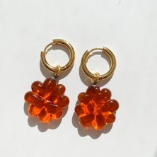 Murano Yonca Çelik Küpe