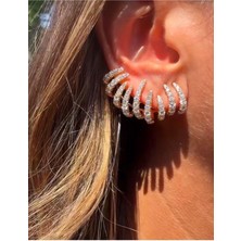 Kadın Kullanıcılar İçin Venüs Design Çelik Luz Küpe Parlak Renkli Çivi Modeli