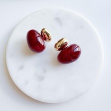 Çelik Renkli Topçuk Küpe