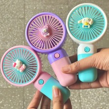 Sanrio Kawaii El Fanı, Şarjlı El Fanı, Sessiz Mini Vantilatör, Taşınabilir Soğutucu Fan