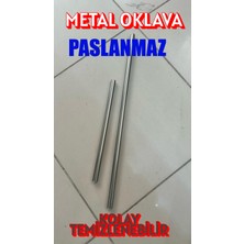 OKLAVA Hamur Açma Oklavası Alüminyum 49 cm  ve 74 cm Bronz Ikili Set