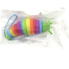 Timestart Kıvrılabilen Renkli Plastik Salyangoz Anahtarlık Yeşil