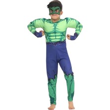 Hulk Kaslı Çocuk Kostümü