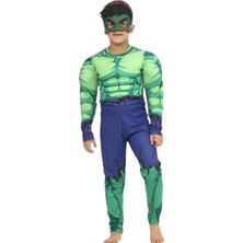 Hulk Kaslı Çocuk Kostümü