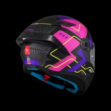 mt Helmets Targo S C8 Brık Mat Pembe Full Face Kask