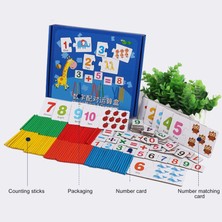 Creatorally Matematik Sayı Eşleştirme Sayma Kartı Erken Eğitici Ahşap Oyuncaklar Çocuklar Içinsayı Eşleştirme