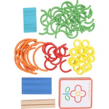 Creatorally Bulmaca Tahtası Oyuncak Woodden Erken Eğitim Öğrenme Ahşap Geoboard Oyuncak Çocuklar Için Çocuklar