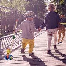 Creatorally Ahşap Bebek Yürüteci Ahşap Itme Ve Çekme Yürüme Oyuncağı Çocuk Yürümeyi Öğreniyor Hayvan Itme Oyuncağı