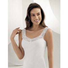 Şahinler Yaka ve Askıları Dantelli Ribana Atlet B600