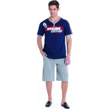 Berrak Yazlık Baskılı Erkek  Ev Giyim