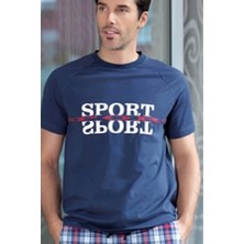 Erkek  Ekoseli Kısa Kollu Pijama Takımı 21396