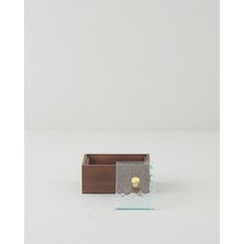 English Home Kavita Koyu Kahverengi Bambu Dekoratif Kutu 15 x 10 x 8 cm Şık Tasarım ile Çok Amaçlı Kullanım