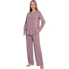 Limissi Viskon Uzun Kollu Kadın Pijama Takımı 24642