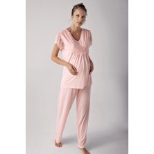 13208 Bayan Kısa Kol Lohusa Pijama Takımı