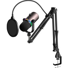 Havit Gamenote GK63 Pro Rgb Gaming Profesyonel Oyuncu Yayıncı Mikrofonu ve Masa Standı