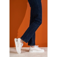 Mulini Yüksek Tabanlı Rahat Beyaz Sneaker