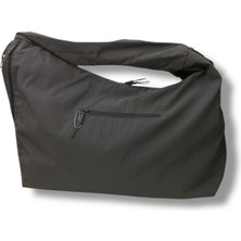 Omuz Çantası Oversize Hobo Gri