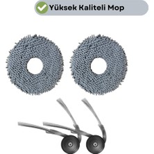 Roborock Qrevo L Uyumlu Mop Ve Yan Fırça-4 Parça