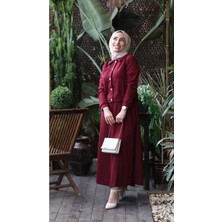 Burcu Tesettür Elsa Etekli Tesettür Scuba Takım