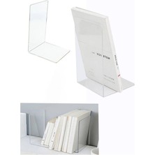 Pleksi 2 Li Şeffaf Modern Kitap Tutucu