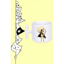 Naruto Karakter Anime Tasarım Baskılı Beyaz T Sap Kupa Bardak