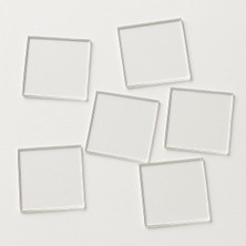 Pleksi 6 Adet Kare 10X10 cm Levhalar - El Sanatları Aksesuarları -