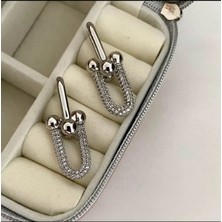 Aura Aksesuar ve Takı Silver Tiffany küpe 