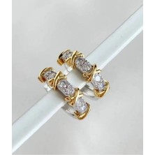 Aura Aksesuar ve Takı Gold Renkli, Taşlı, Marka Model Küpe