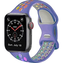 Nettech Apple Watch Seri 42/44 mm Uyumlu Silikon Kordon