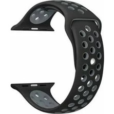 Nettech Apple Watch Seri 42/44 mm Uyumlu Silikon Kordon