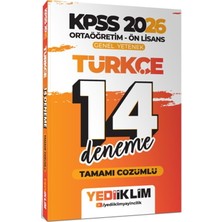 Yediiklim Yayınları 2026 Kpss Ortaöğretim Ön Lisans Türkçe Tamamı Çözümlü 14 Deneme