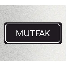 Mutfak - Ofis Departman Kapı Isimliği, Yönlendirme Levhası 24X9 cm
