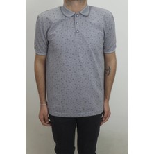 Santa Fistan Store Erkek Desenli Klasik Kesim Normal Kalıp Polo Yaka Tişört