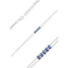 2.28CT Oval Safir Bileklik