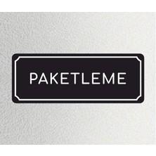 Paketleme - Ofis Departman Kapı Isimliği, Yönlendirme Levhası 24X9 cm 4mm